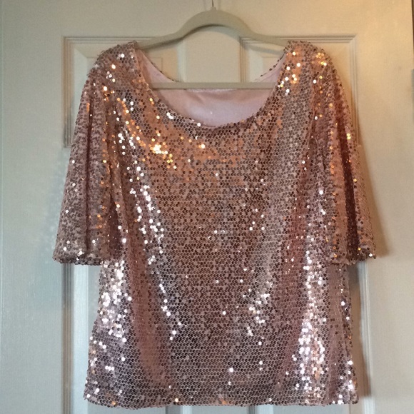 next gold sequin top